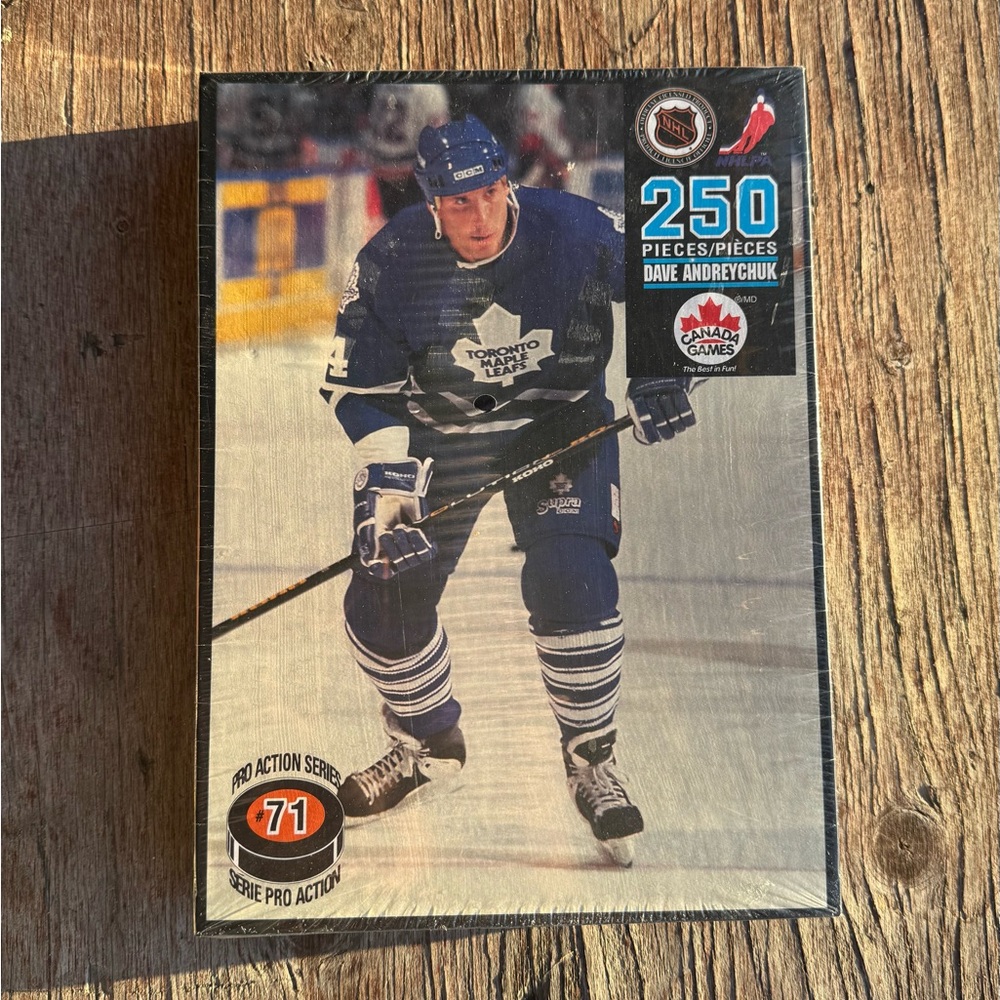 Vintage Dave Andreychuk Puzzle / 90s / NHL / Toronto Maple Leafs / NEW